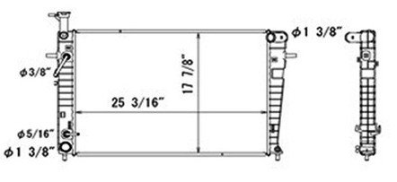 Radiators Rareelectrical 13074RAD*1