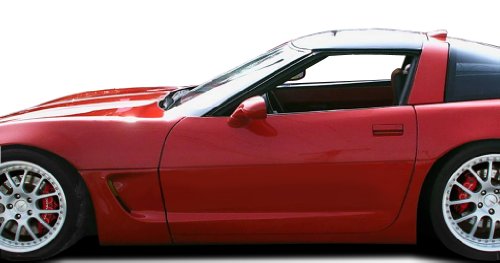 1984-1996 Chevrolet Corvette Duraflex C5 Conversion Side Skirts Rocker Panels with Doorcaps - 6 Piece Rocker Panels Duraflex 103442