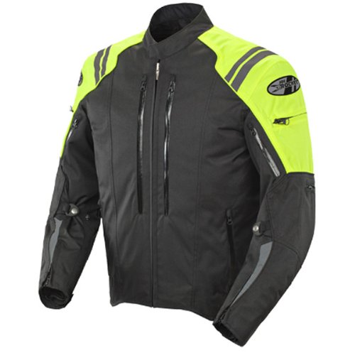 Joe Rocket Atomic 4.0 Mens Hi-Visibility Yellow Textile Jacket - 3X-Large Gloves Joe Rocket 1051-5607