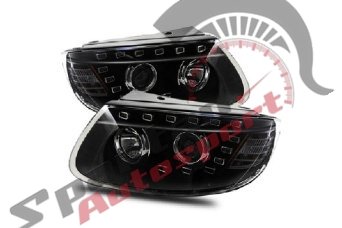 2007 2008 2009 HYUNDAI SANTA FE PROJECTOR HEADLIGHT BLACK AMBER Headlight Assemblies AutoLight AL02-211671