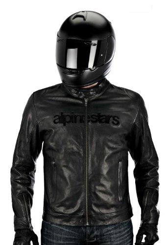 Alpinestars Black Shadow Huntsman Leather Jacket , Gender: Mens/Unisex, Primary Color: Black, Size: 56, Apparel Material: Leather, Distinct Name: Black Shadow 3108114-10-56 Jackets & Vests Alpinestars 31081141056