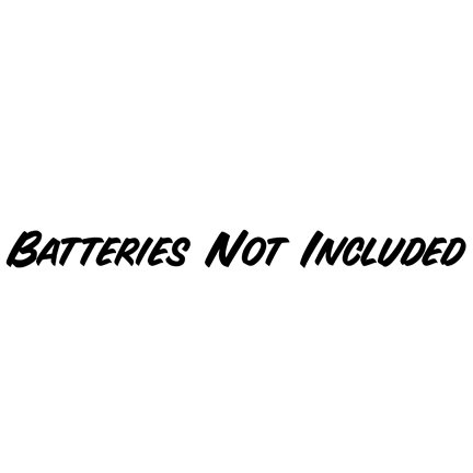 Artistic Reflection Batteries Not Included Decal White Decals Artistic Reflection D005-1