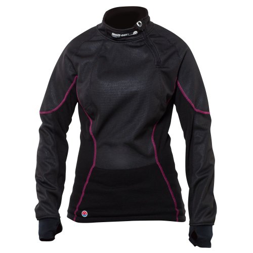 FREEZE-OUT Women's Base Layer Long Sleeve Top - LG, Black Tops FREEZE-OUT BLFRZ16-BZ-LLG