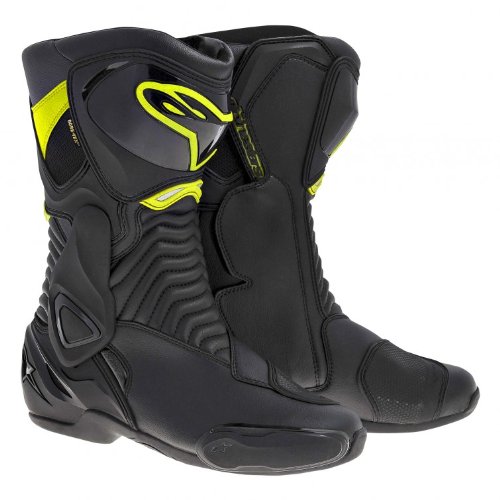 Alpinestars SMX-6 Boots , Primary Color: Black, Size: 42, Distinct Name: Black/Yellow, Gender: Mens/Unisex 2223014-155-42 Boots Alpinestars 222301415542