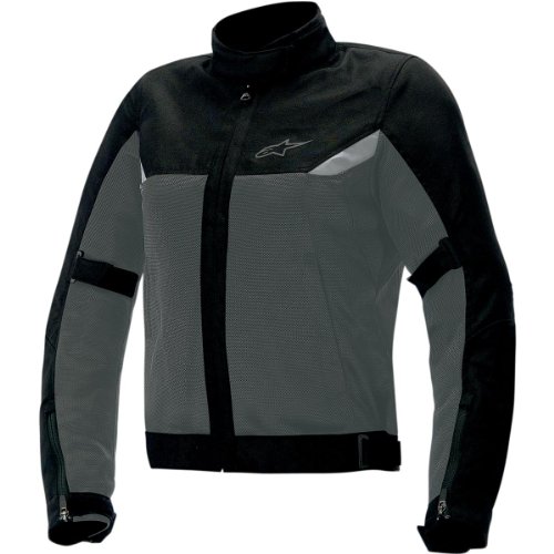 Alpinestars Stella Quasar Textile Womens Jacket , Apparel Material: Textile, Distinct Name: Anthracite/Black, Primary Color: Gray, Size: XL, Gender: Womens 3313514-104-XL Jackets & Vests Alpinestars 3313514104XL