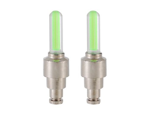 Green Light LED Cap for Car Wheel Gas Nozzle (Green) Tire Lights shoppingeasyonline