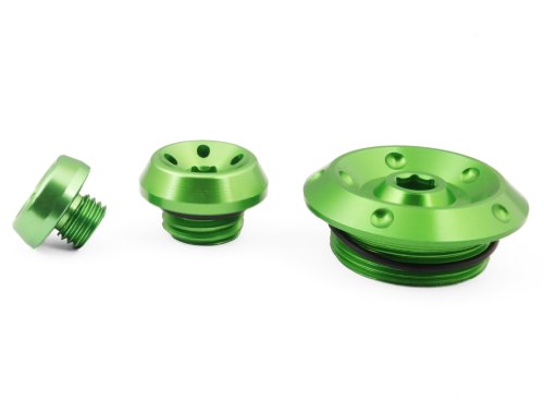 Green Motorcycle Steet Fighter Engine Cover Camshaft Plug For Kawasaki ER-6 2009-2013 Engine Parts Meizhoushi MZS3-MAE13-10-K001