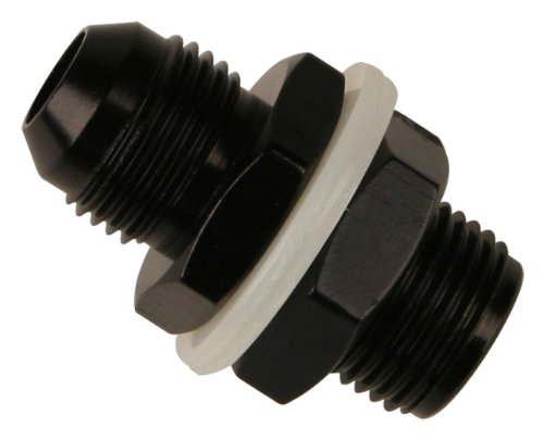Fragola Fuel Cell Bulkhead Fitting, -6 AN - Black Adapters & Connectors Fragola Performance Systems 483106BL