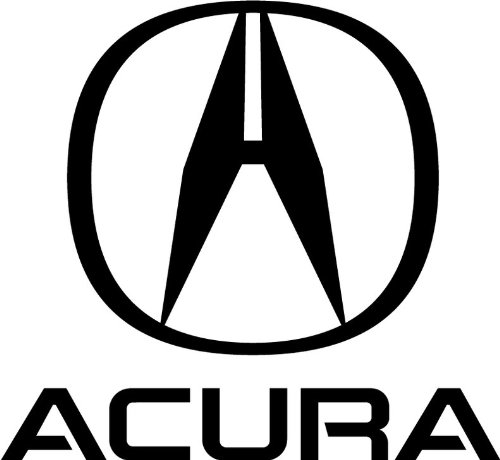 Acura Car Bumper Sticker 5 x 5 Decals valstick