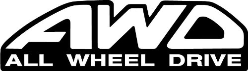 AWD All Wheel Drive Racing Car Bumper Sticker 6 X 2 Bumper Stickers valstick