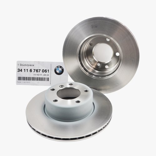 Rotors BMW 34 11 6 767 061 , 34116767061 => BMW Front Brake Disc Rotor Genuine Factory Original 34116767061 (Set Of 2) => 2001 2002 2003 525i E39 / 1997 1998 1999 2000 528i E39