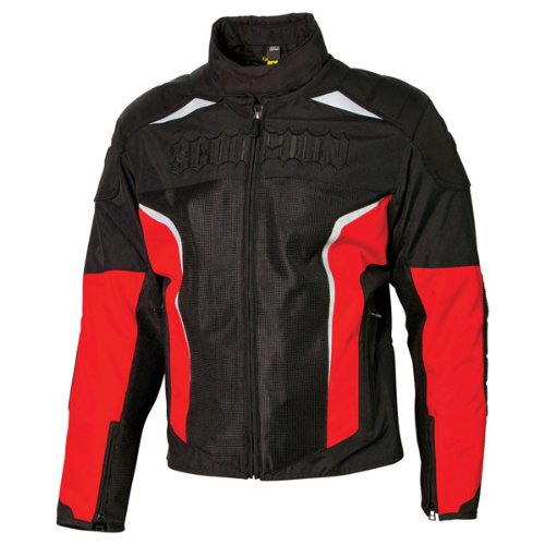 Scorpion ExoWear Hat Trick II Mens Red Textile Jacket - Large Jackets & Vests Scorpion