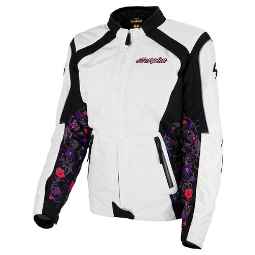 Scorpion ExoWear Dahlia II Womens White Textile Jacket - Medium Jackets & Vests Scorpion