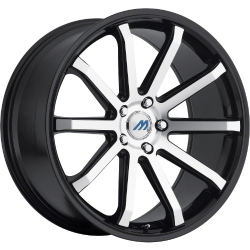 Mach M10 19 Black Machined Wheel / Rim 5x112 with a 35mm Offset and a 66.56 Hub Bore. Partnumber M10-1985II35CBM Car Mach M10-1985II35CBM