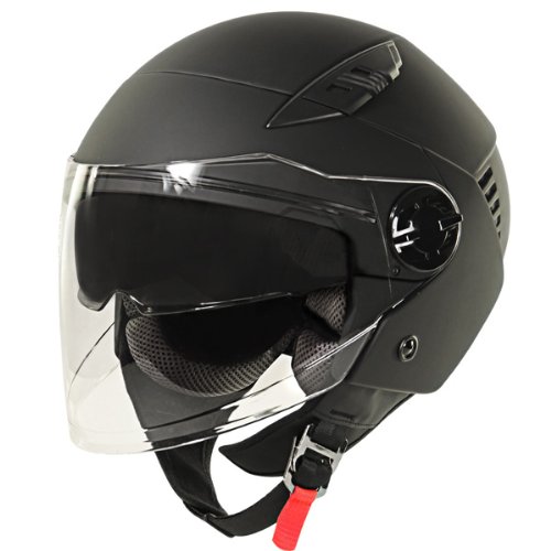 Xelement ST-559 Flat Black Open Face Helmet - 2X-Large Helmets Xelement Helmets 3032974