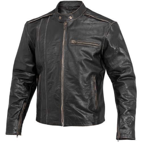 River Road Petro Distressed Leather Jacket - 40/Black Jackets & Vests River Road 09-5020