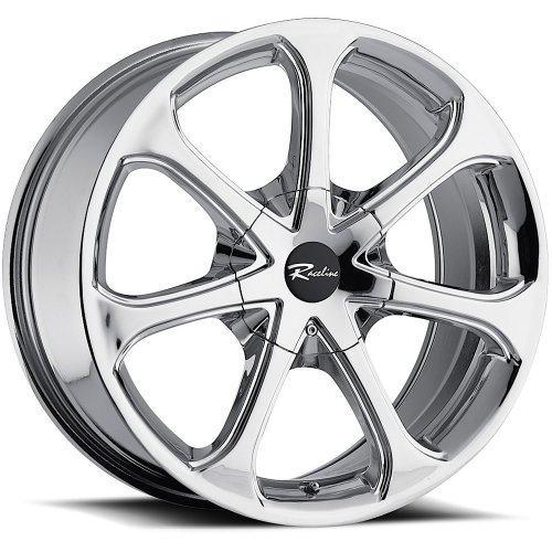 Raceline 197 16 Chrome Wheel / Rim 4x100 & 4x4.25 with a 40mm Offset and a 72.62 Hub Bore. Partnumber 197-67582C Car Raceline 197-67582C
