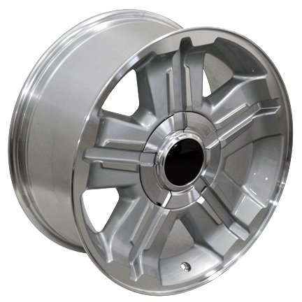 18 Fits Chevrolet - Z71 Style Replica Wheel Machh'd Silver 18x8 Rims Upgrade Your Auto 5009