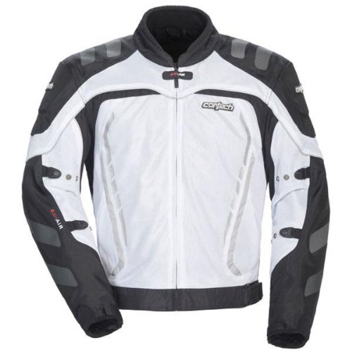 Cortech GX Sport Air 3 Mens White Mesh Jacket - X-Large Jackets & Vests Cortech 8985-0309-07