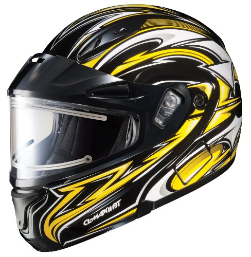 HJC CL-Max II Atomic Snow Helmet with Electric Shield - X-Large/Yellow Helmets HJC Helmets 077-935