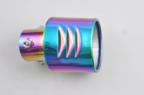 Cool Colorful Exhaust Muffler Silencer Tail Tip Pipe 32-46mm Inside Adjustable Mufflers Wotefusi QPA131*