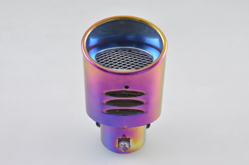 Adjustable Colorful Exhaust Muffler Silencer Tail Tip Pipe 32-46mm Inner Dia Mufflers Wotefusi QPA136*