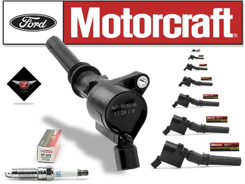 Set of 8 Motorcraft Ignition Coils DG-508 and 8 Motocraft Spark Plug SP509 Coils Motocraft COP9 FD503 F523 FD493