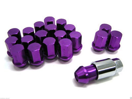 Nippon Purple Aluminum Wheel Lug Nut 12 X 1.5 fit for Mitsubishi Evo GST GSX DC2 (Purple) Axle OBX Racing Sports LUGAAJ25P