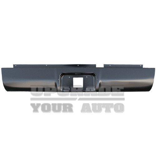 1994-2001 Dodge Ram Fleetside Rear Steel Bumper Roll Pan (with License Plate) Fuel Tank Caps Upgrade Your Auto Amazon9922