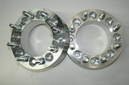 Billet Wheel Adapters 8 Lug 8x6.5 ; 8x6.5 3 thick 126.15mm 9/16 stud (pair) Wheel Adapters & Spacers TPMSWarehouse 8650-8650I9