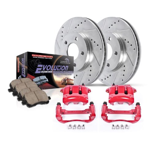 Power Stop KC4229 1-Click Performance Brake Kit with Caliper Brake Kits Power Stop KC4229