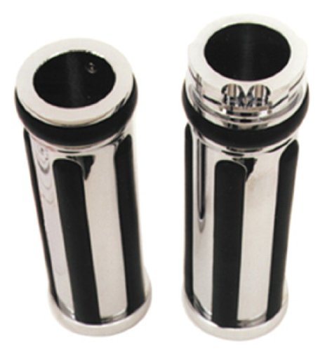 Chrome plated billet with straight style<br>fits all models with single or dual exterior throttle cables (except models with handlebar air reservoir)-by-excel components Throttle Controls Excel Components 42040