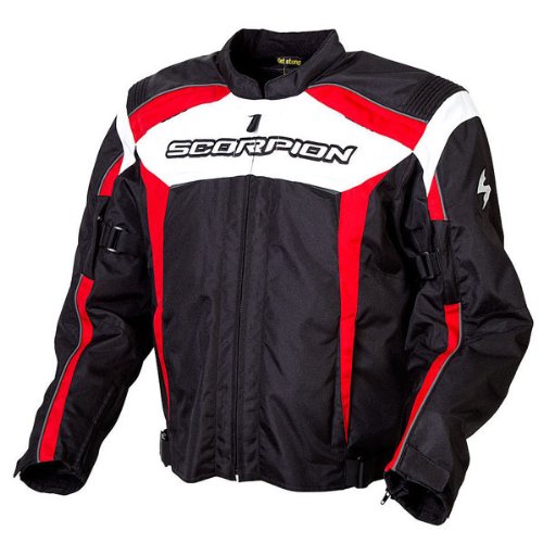 Scorpion Helix Mens Red Textile Jacket - Small Jackets & Vests Scorpion