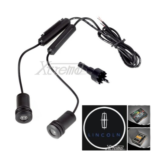 Xtreme® 5w 4th Generation 2x LED Car Door Laser Projector Ghost Shadow Step Light Logo for Lincoln Headlight Bulbs Xtreme Work DP-259-LINCOLN