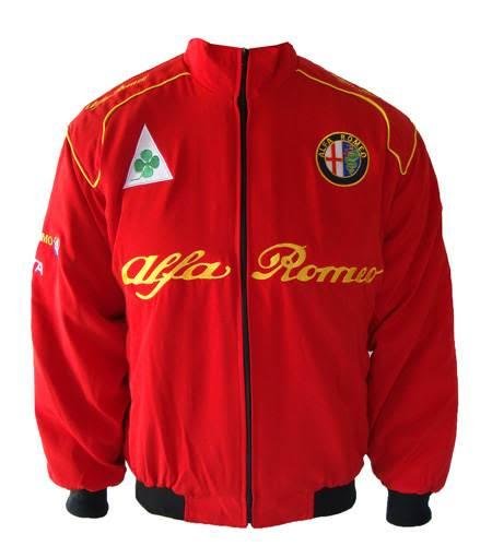 Embroidery Logic Alfa Romeo Jacket Red Racing Apparel Embroidery Logic AlfaARM488-M