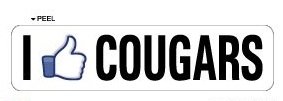 I Like COUGARS - Window Bumper Sticker Decals StickyChimp SC-Batch-C-2131
