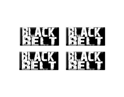 Black Belt Karate - Set of 4 Stickers Decals StickyChimp SC-Batch-C-2267
