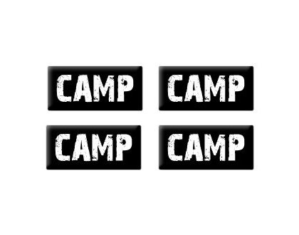 Camp - Set of 4 Stickers Decals StickyChimp SC-Batch-C-2281