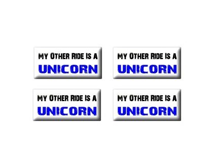 My Other Ride Vehicle Car Is A Unicorn - Set of 4 Stickers Decals StickyChimp SC-Batch-C-2540