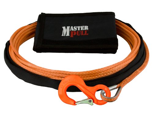 Amsteel Blue Orange 1/4 x 50' ATV/UTV Synthetic Winch Line w/ G100 Sling Hook Cables Amsteel Blue AO014050-V6