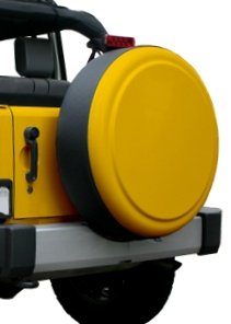 Jeep Wrangler (JK) - 32 Color Matched Rigid Tire Cover (Plastic Face & Vinyl Band) - Anvil Tire Covers Boomerang RG-JK32-ANVIL