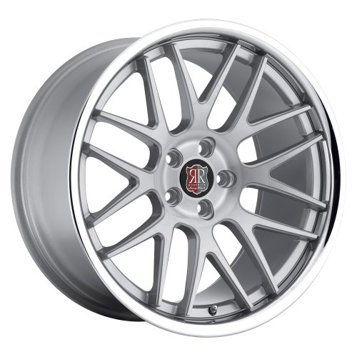 19 Roderick Rw6 Wheels 19x8.5 19x9.5 Silver Brushed Face w/ Chrome Lip Lexus I250 I350 5x114.3 Spacers M2 Motorsport Inc. roderickrw61985955114sl
