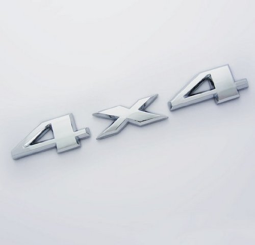 New 4 X 4 Chrome Logo 3D Decal Emblem Logo Sticker Badge for Jeep Grand Cherokee Wrangler Compass Bumper Stickers, Decals & Magnets Auto Shop