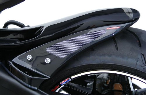 Powerbronze 201-H102-603 Rear Hugger to fit Honda CBR900RR2 in gloss black with silver coloured mesh vents Fenders Powerbronze International 201-H102-603