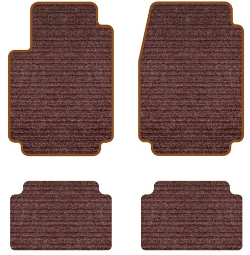 Intro-Tech Rhino Custom Fit Auto Floor Mat - (Burgundy), Set of 4 Custom Fit Intro-Tech Automotive CV-527-RM-942