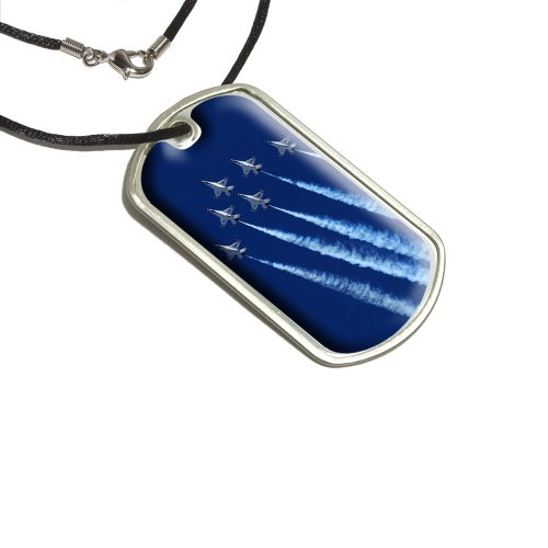 US Airforce Thunderbirds Military Dog Tag Black Cord Key Chains Graphics and More d2236_C