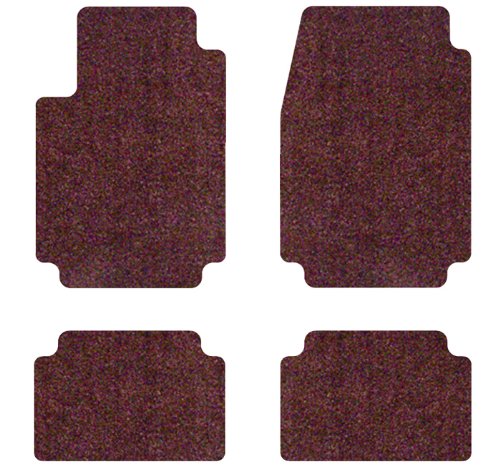Intro-Tech Designer Custom Fit Auto Floor Mat - (Burgundy), Set of 4 Custom Fit Intro-Tech Automotive NS-724-DM-1042