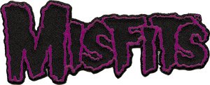 MISFITS Logo Patch, Officially Licensed Products Classic Rock Artwork, Iron-On / Sew-On, 1.5 x 4 Embroidered PATCH Bumper Stickers Officially Licensed Exclusive Original Artwork P-0379