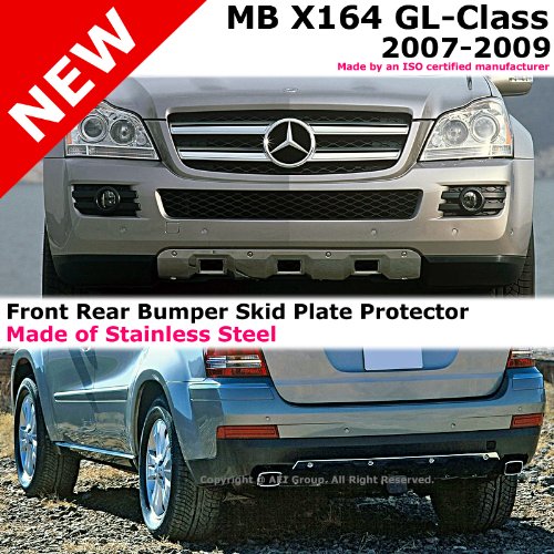 Mercedes Benz X164 GL-Class 07-09 Front Rear Bumper Skid Plate Aero Diffuser Stainless Steel Body Advan-Emotion 2-SP-MBX16407-FR