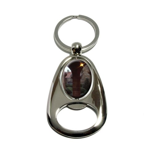 Arches National Monument - Utah - Chrome Plated Metal Spinning Oval Design Bottle Opener Keychain Key Ring Key Chains Graphics and More K_OVAL5215